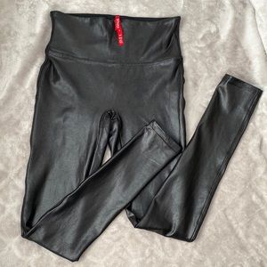 Spanx petite small faux leather pants